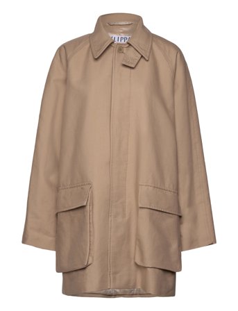 Padded Patch Pocket Jacket Beige Filippa K