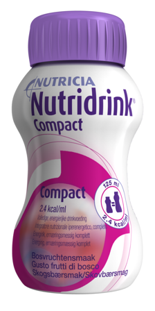 Nutridrink Compact næringsdrikk skogsbær 4x125 ml
