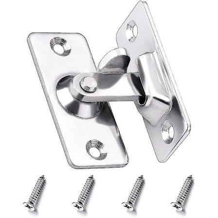 90 Degree Right Angle Buckle Hook Lock Bolt Stainless Steel Small Hasp Latch Gift