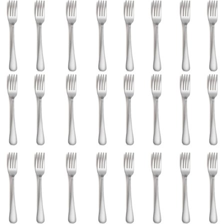 Dessertgaffel Rostfritt Stål 24-pack QUCHER