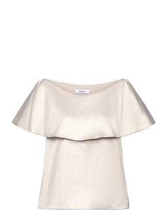 Beatrice Blouses Short-sleeved Hvit Stylein*Betinget Tilbud