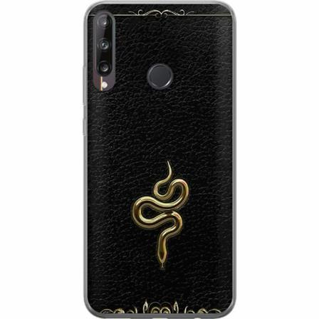 Huawei P40 Lite E Genomskinligt Skal Guld Orm
