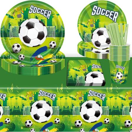 Fotballbestikksett, Fotballbursdagstallerkener, Fotballfest