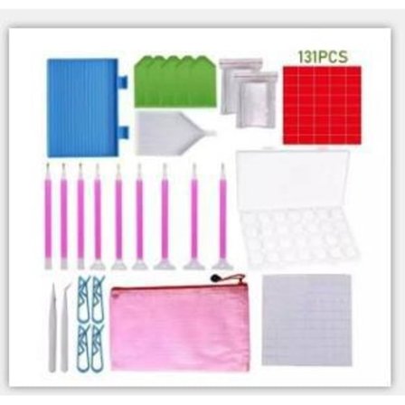 Diamant malesæt med værktøj og tilbehørsæske