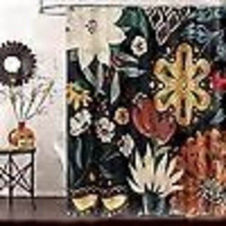 Duschdraperi 3D digitaltryck, vattentätt abstrakt badrumsavskärmning