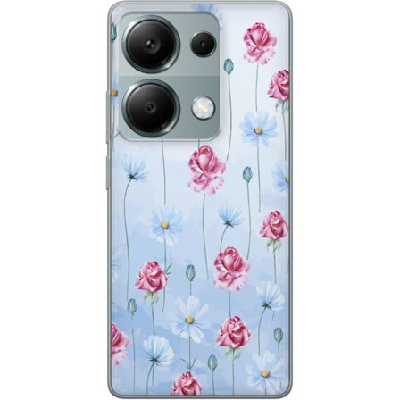Yhteensopiva Puhelinkuori Xiaomi Redmi Note 13 Pro 4G Petal Reverie Sky Blue