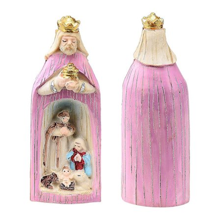 Tre vise män krubbset religiös krubbscen vardagsrum öppen spis Welt