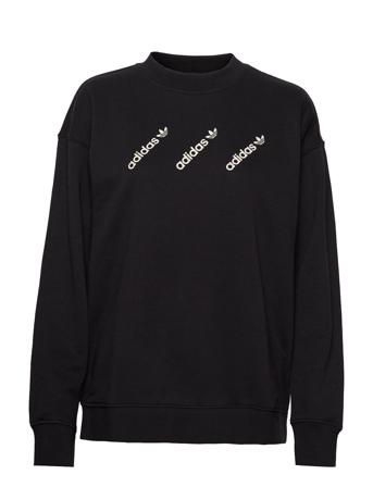 Crew Sweatshirt W Sweat-shirt Genser Svart Adidas Originals