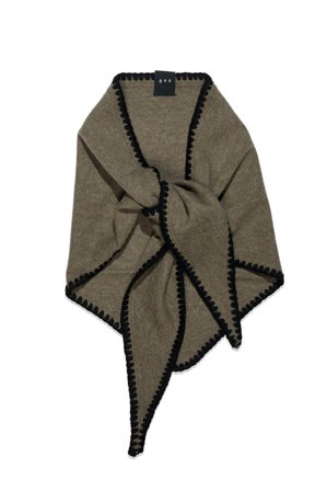 Mina Stitched Merino Scarf Wood