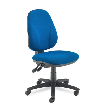 Office chair GUILDFORD, high back maxi, blue fabric
