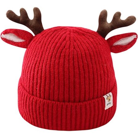 Baby Lue Søte Gevir Reinsdyr Heklet Strikket Lue Vinter Wa,ZQKLA