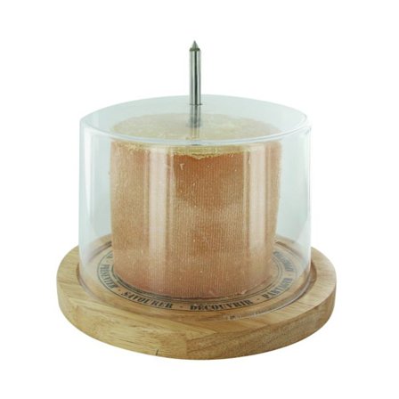 Juustoraappa - Cook Concept - Säilytyskannen kanssa - Puuta - Ruskea ja läpinäkyvä