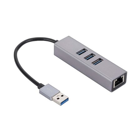 Alumiiniseos Usb Gigabit -verkkokortti 3 Port 3.0 Hub Usb - Rj45 Gigabit -verkkokortti Ethernet Ad