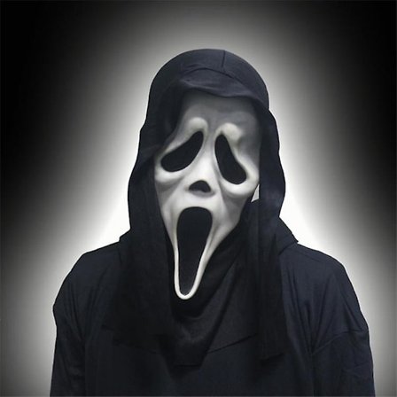 Ghost Face Scream Film Skräck Mask Halloween Killer Cosplay Vuxen Kostym Tillbehör Rekvisita