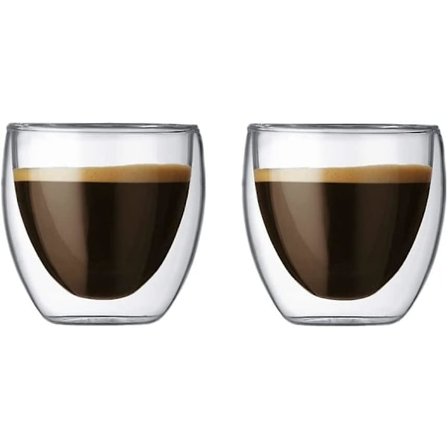 Glas Kaffekopper, Dobbeltvæggede Isolerende Termiske Kopper Drikkeglas Til Te/kaffe/latte/cappuccino/café/mælk (250ml/8.5oz)
