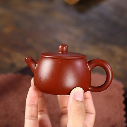 Yixing Handgjorda Te-kannor i Lila Lera med Bollinfuserare