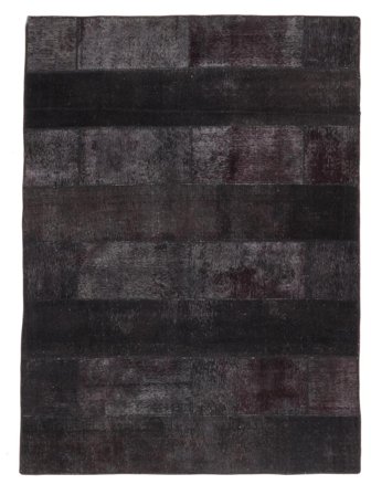 Tapis Patchwork 176X239 Noir (Laine, Perse)