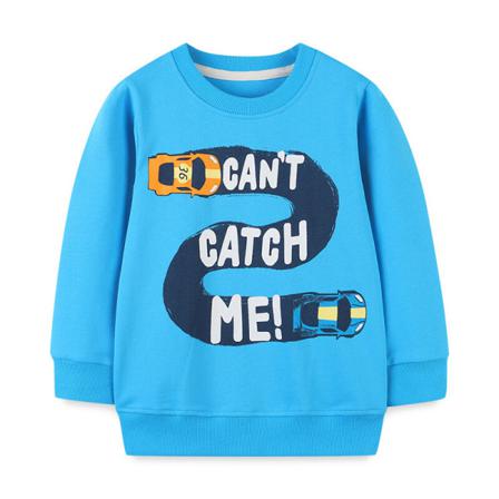 Pojkar Bil Print Höst Toppar Bokstäver Printed Hoodies
