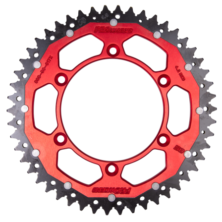 Bagtandhjul Proworks Interlink, Rød - Suzuki RM 250 1982-2010