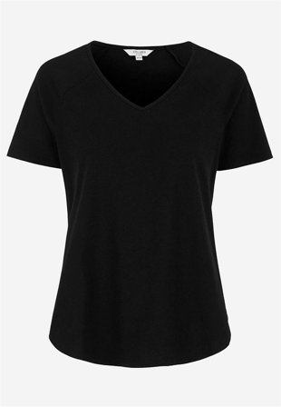 Cellbes of Sweden - Kortermet jerseytopp i bomull Alex i svart for damer i størrelse 34/36