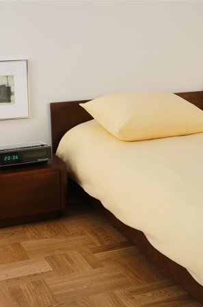 Jotex - Dynetrekk i Musselin Lys gul - AMILIA - Kjøp Sengesett hos Jotex