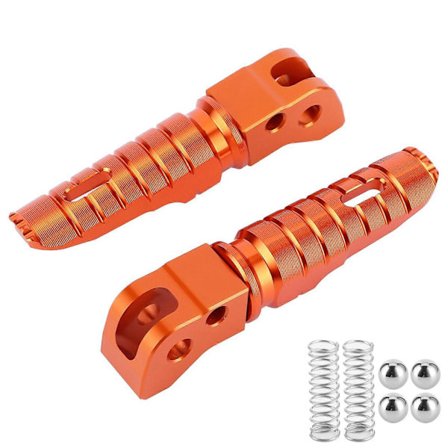 1 pari alumiiniseoksesta valmistettuja takajalkatappeja, moottoripyörän muokkaustarvike, sopii 125/250/300 RC200/390 2014+ oranssi