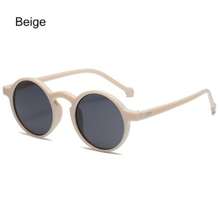 Solglasögon för kvinnor Runda solglasögon BEIGE