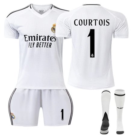 |NT|2425 Real Madrid hjemmefotballdrakt Courtois med sokker