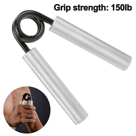 Metallhandtränare, silver, 150 pund