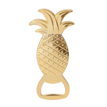 Gylden ananas Form Øl Vin Flaskeåbner Barware Værktøj Bryllupsfest gave