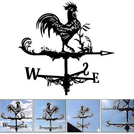 Koti ruostumaton teräs maatila tuuliviiri tuulen suunta ilmaisin ulko puutarha mittausvälineet