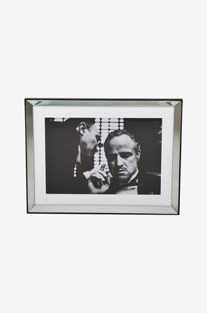 Nordic Furniture Group - Bilde Gudfaren med speilramme - Svart - Bilder & skilt - Fra Homeroom