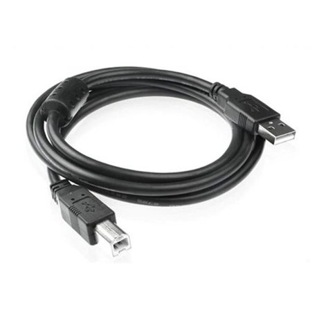 3 meter svart USB standard 2.0 fyrkantig port utskrift kabel kabel skrivare datakabel alla kopparband magnetisk ring sköld