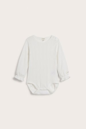 Newbie | Body z długimi rękawami | Offwhite