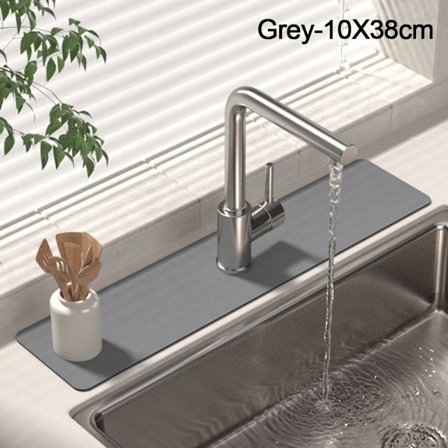 Kran Dreneringsmatte Sklisikker absorberende pute GRÅ 10X38CM