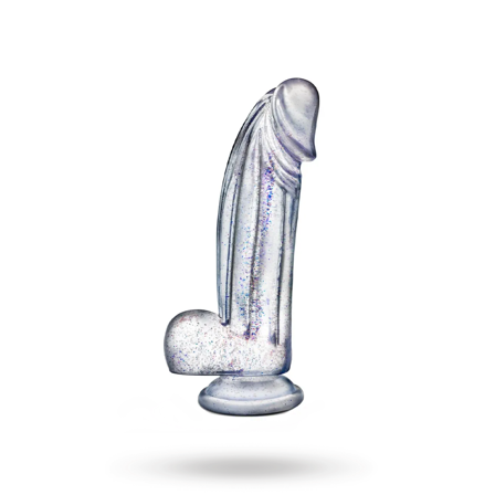 Bling Sparkling Clear Dildo 19 cm - Vuxen.se - Vibrerande, strapless & standars strap-ons