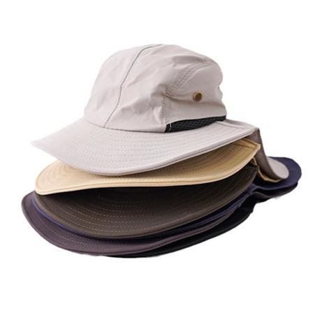 Fiskesolhatt med bred brem og klaff, sammenleggbar, UV-beskyttelse, for sommer, fotturer, strand og fiske Khaki