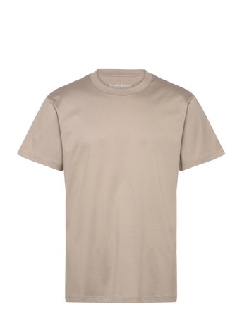 Crew-Neck Pima Tops T-Kortærmet Skjorte Beige Bread & Boxers