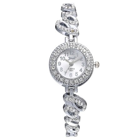 Naisten Creative Love Täystimantti Kvartsi Kellonsetti Naisten Kvartsikello