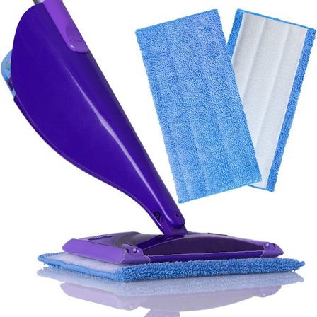 2-pack mikrofibermoppkuddar, kompatibla med Swiffer 12" x 6" Reu