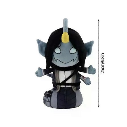 25 cm Sebastian Solace Plysdyr med Tryk, Sød Plysdukke Legetøjsgave Tegneseriestil Børns Kludedukke Dukke