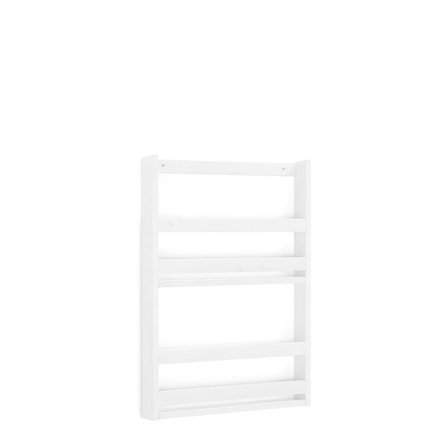 Wall mounted magazine display unit, 600x70x800 mm, white