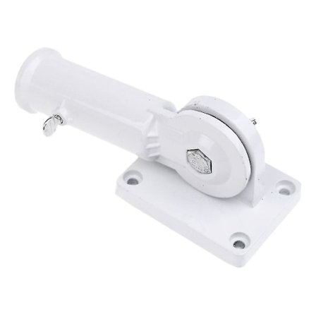 Flagstangsholder Flagstang Vægmontering, Væg Flag Holder Plastik Metal Flagstang Holder Tilt Væg Flag Base Justerbar Vinkel Ingen Hulstans Lim W