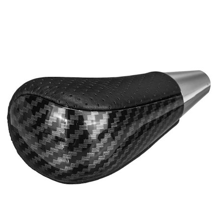 Automatisk Växelspaksknopp PU Läder Växelspak För Toyota Corolla Camry Yaris Rav4 För Lexus IS GS LS RX ES Modeller-Kolfiberlock