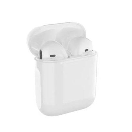 2023 Original i12 Tws Stereo Trådløse 5.0 Bluetooth In-Ear-Høretelefoner med iPhone-etui (Hvid)