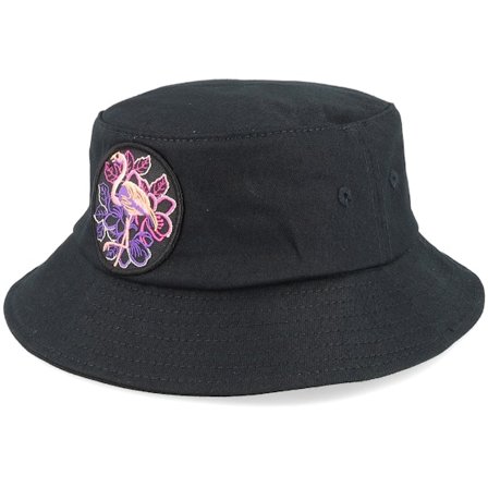 Kiddo Cap - Nero bucket Cappello - Kids Summer Flamingo Black Bucket @ Hatstore