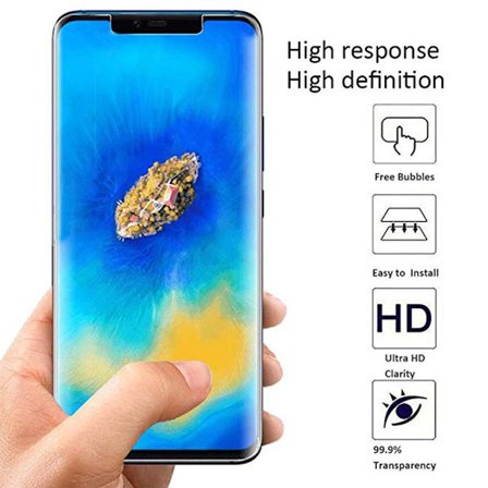 Mate 20 Pro 2-PACK Skärmskydd 9H Nano-Soft Screen-Fit HD-Clear