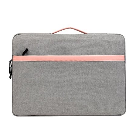 Bärbar laptopfodral surfplatta datorväska 12 "14" 15 "rosa enkel flanell datorväska för män och kvinnor