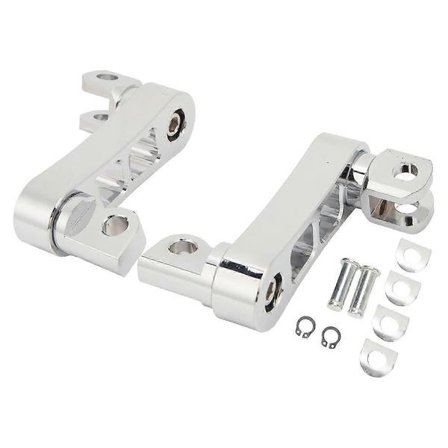 Motorcykel Fodhvile Highway Beslag 360 Justerbar Robust Fodhvile Forlængerbeslag til Touring Elektropletteret