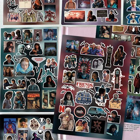 8 mærkelige ting skåret film klistermærker eksplosioner japansk anime kreativ dekoration væg collage vandtætte klistermærker